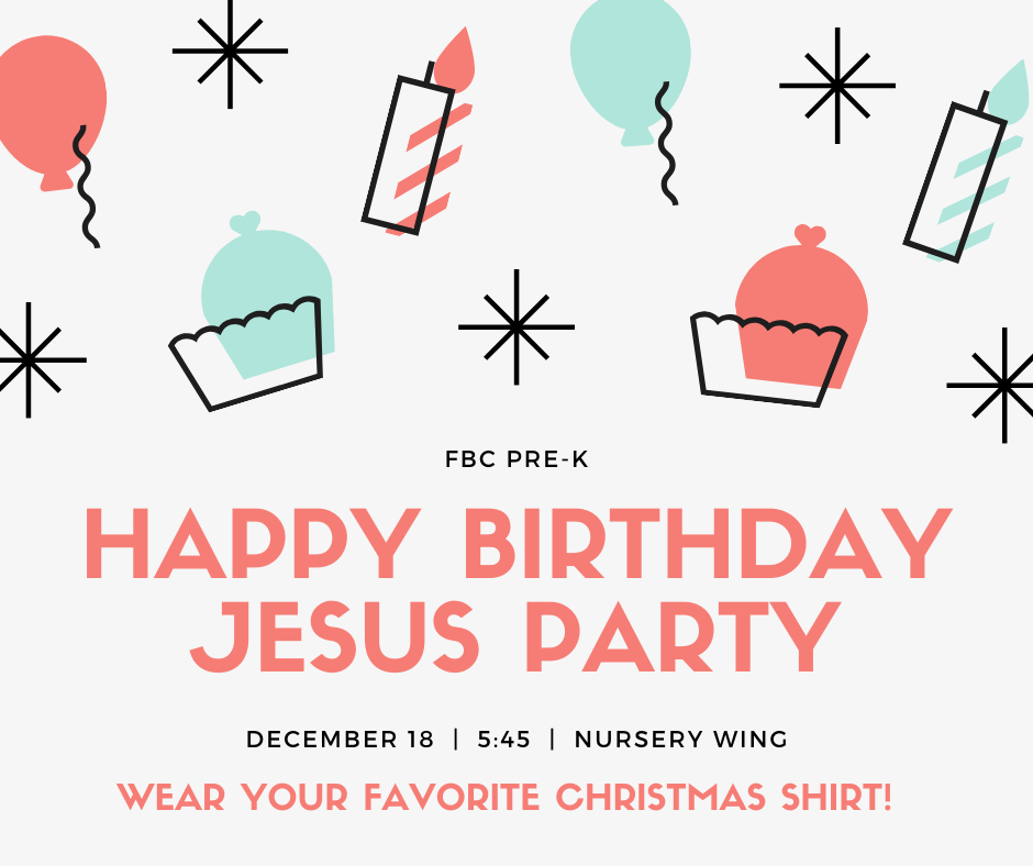 Happy Birthday Jesus Party Printables